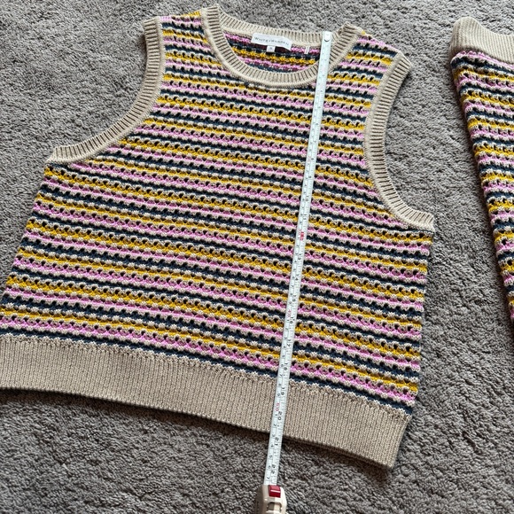 White + Warren Multicolor Striped Cotton Linen Set - Picture 7 of 9